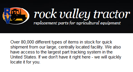 Rock Valley Tractor Parts