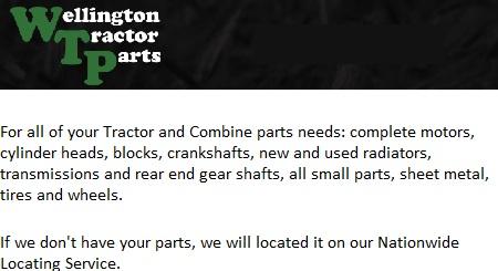 Wellington Tractor Parts
